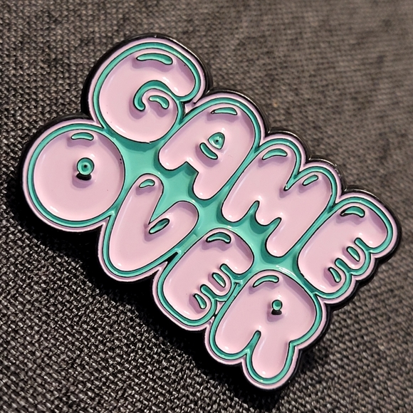 Game Over Enamel Pin - Picture 8 of 8